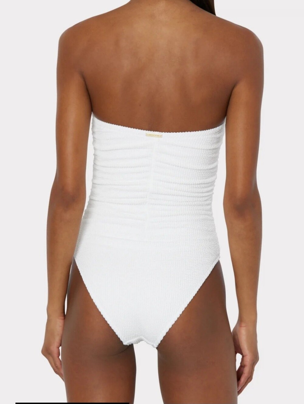 NWT Milly Textured Ruched One Piece Swimsuit. Sizes S, M, L - Picture 3 of 13